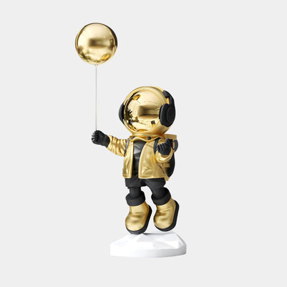 Small Celestial Gold Astronaut Balloon Sculpture - 55cm